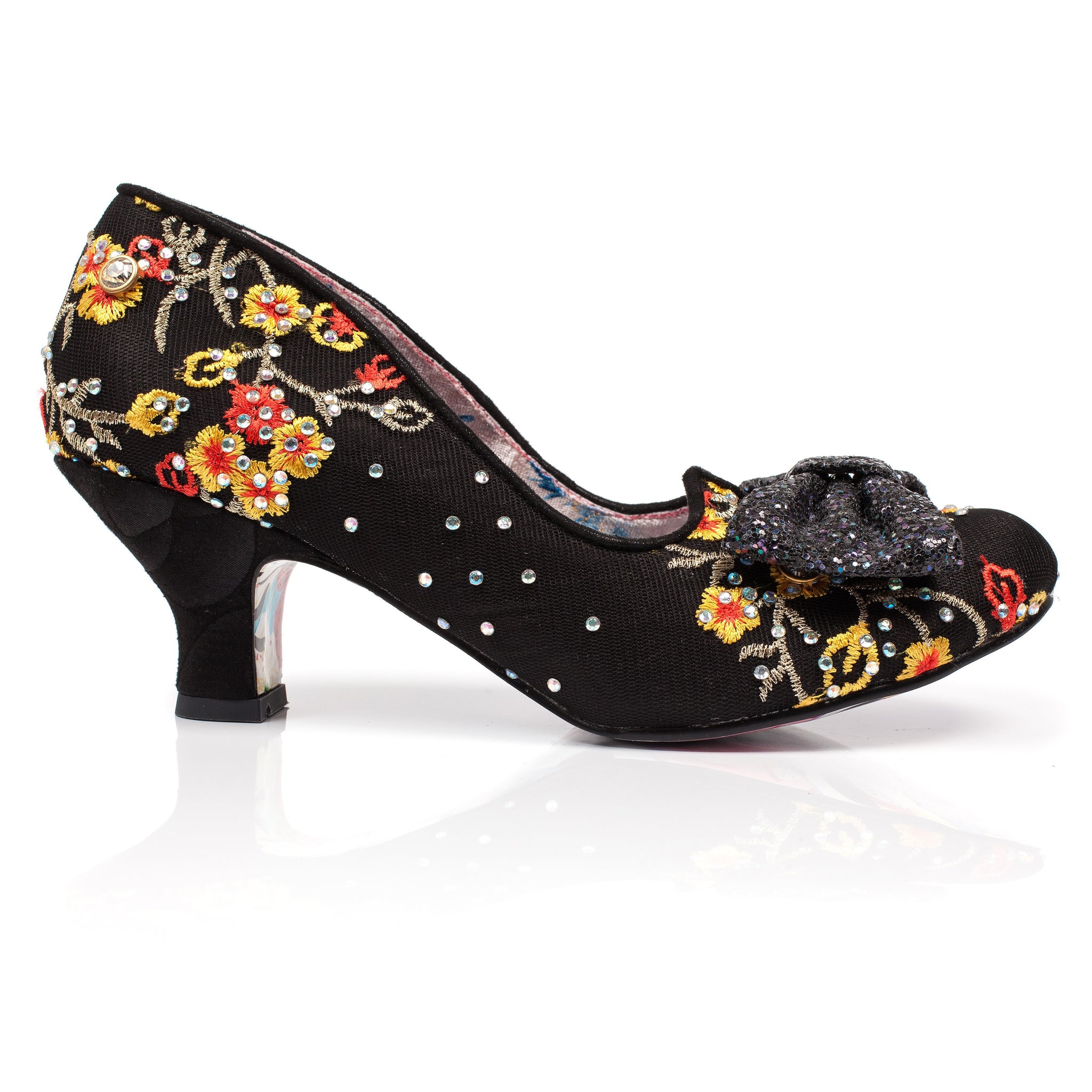 Irregular Choice, Red & Black Floral Heels